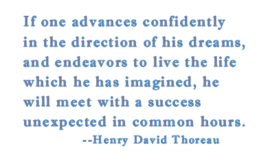 Thoreau, Waldon Pond and Carrie